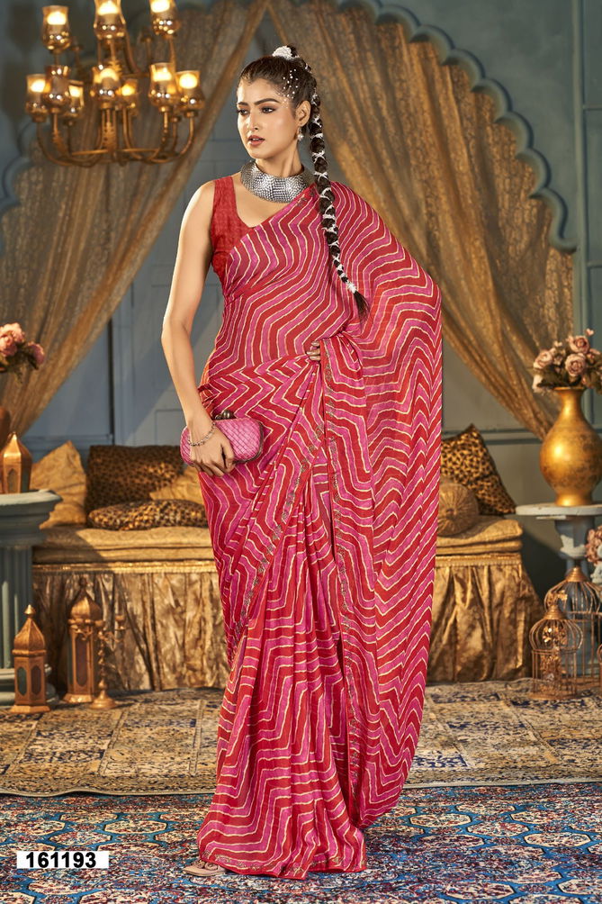 Avanti Vol 5 By Vallabhi Designer Georgette Printed Saree Wholesalers In Delhi
